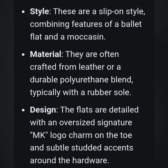 New Michael Kors Fulton Black Moccasins with Gold Emblem 7.5 - Picture 5 of 5